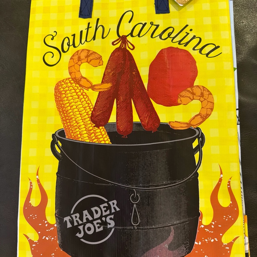 Trader Joe's South Carolina Tote Bag - Yellow and Black